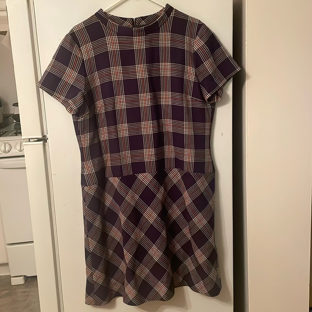 Brooks Brothers‎ Size 16 Wool Blend Plaid Dress